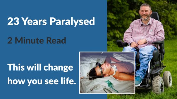 Steven Webbb 23 years paralysed