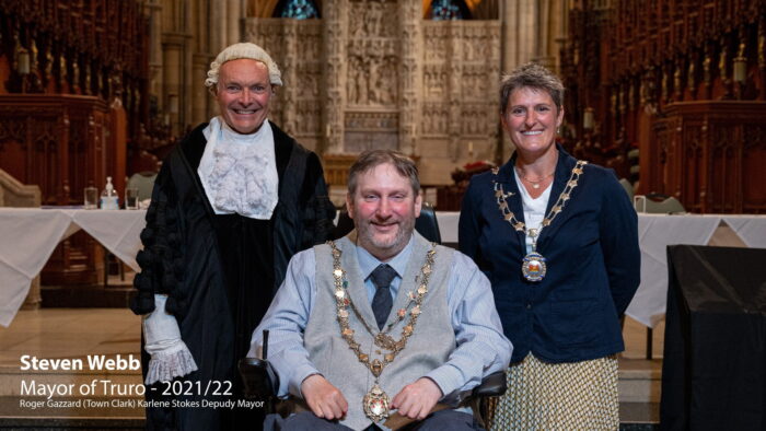 Becoming Mayor of Truro 1 Steven Webb Mayor of Truro 2021/2022