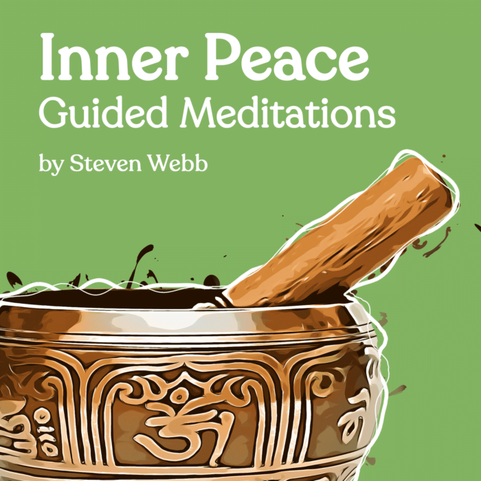 inner peace guided meditations podcast by Steven Webb logo image