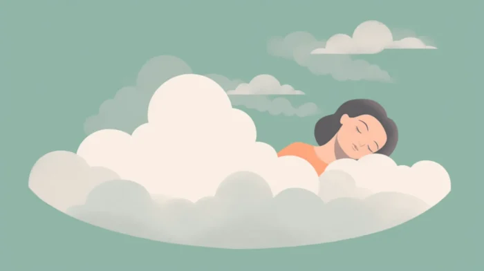 Unlocking the Secrets to Deep Healing Sleep: How to Reap the Benefits and Transform Your Life 7 stevember Sleeping on a cloud minimal illustration pastal colou 9572178f 9a30 491b a92a 0d9eb151ccde