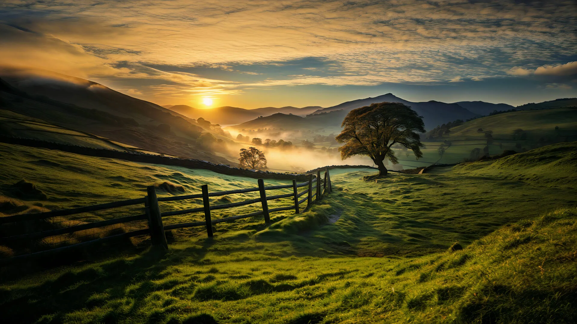 Harness the Power of Morning Meditation: 3 Simple and Guided Practices for a Productive Start 8 Morning sunrise English countryside