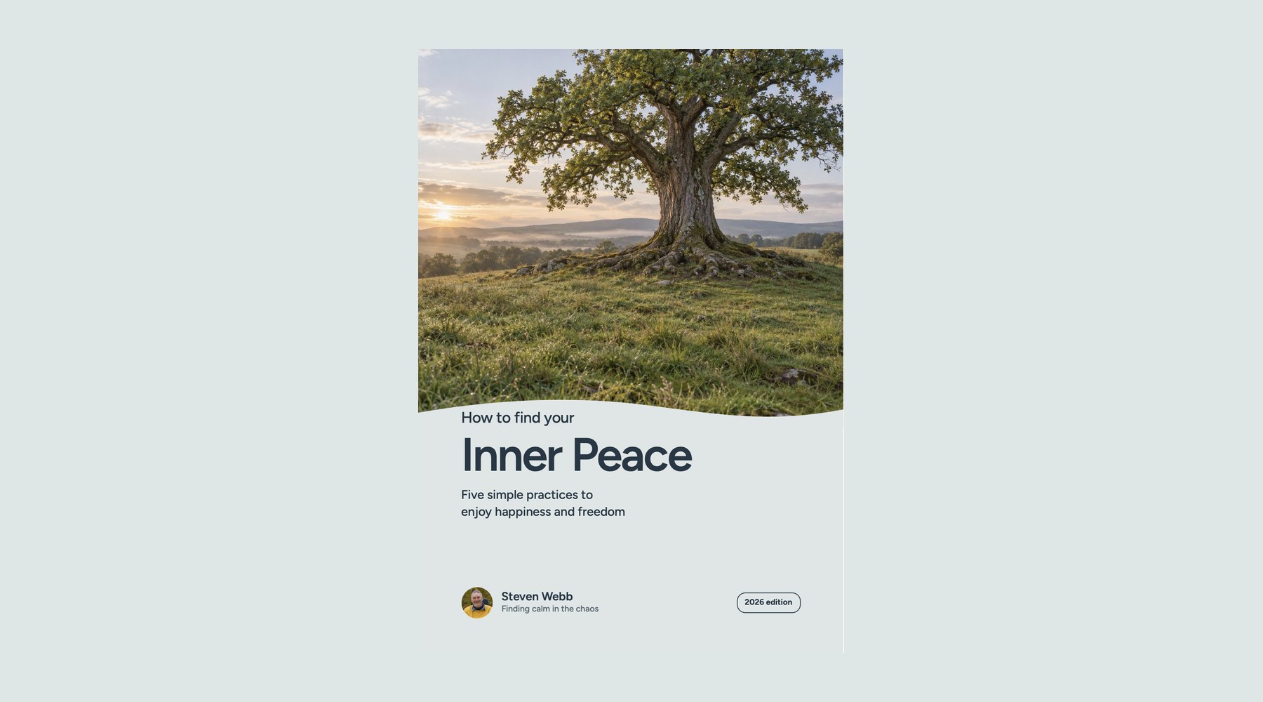 The cover of How to find your Inner Peace by Steven Webb, 2026 edition